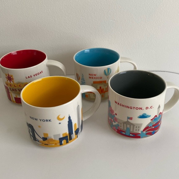 Starbucks You Are Here city mugs Lot of 4 - Picture 1 of 11